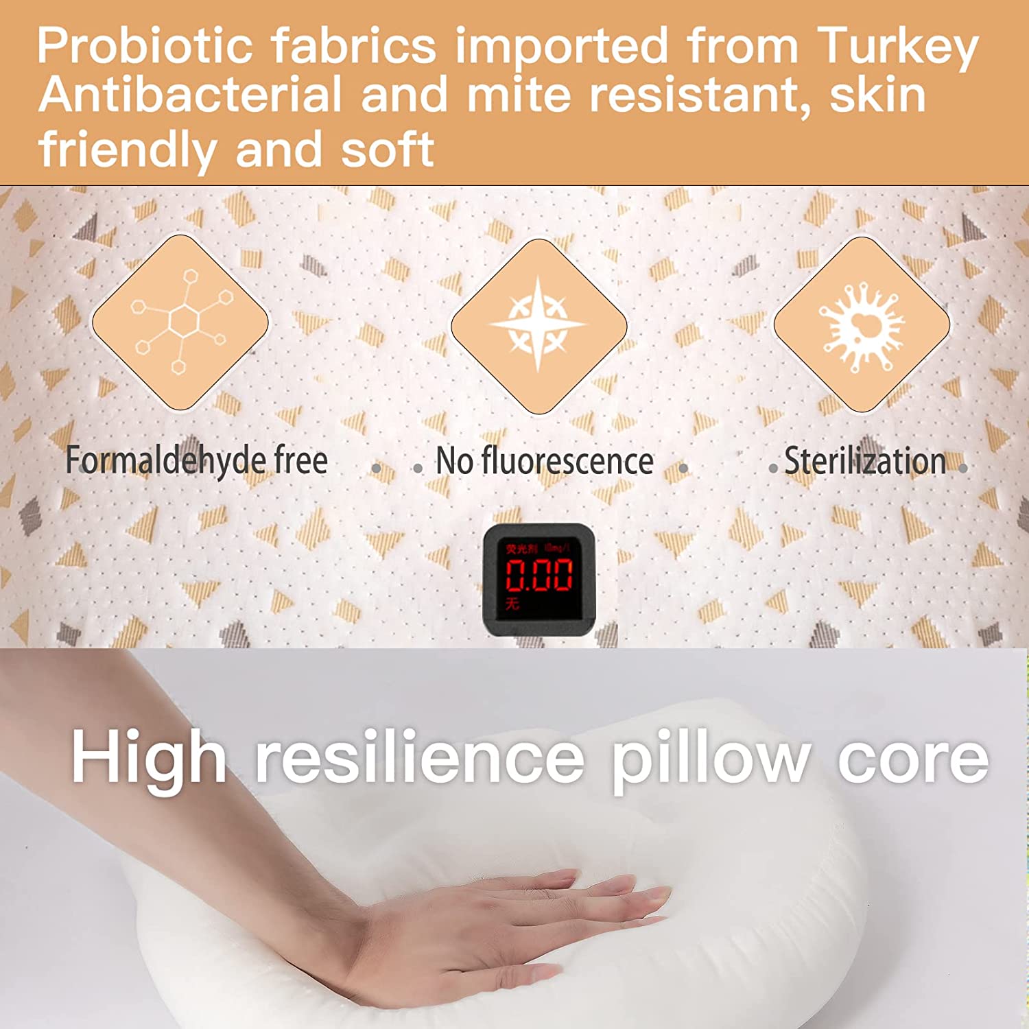 Emachi Pregnancy Pillow for Pregnant Women, Soft Pregnancy Body Pillow, Pillow Used to Support and Relieve Pain or discomfort in The Waist, Abdomen and Buttocks, Detachable Grey. - Image 7